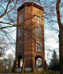 koepel_door_bomen_zonder_bladeren_heen